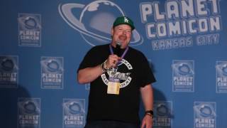 John DiMaggio  Bacon Pancakes Adventure Time  Live Planet Comicon 042917 [upl. by Drawd]