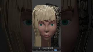 How to make hair for a stylized character in a blender [upl. by Sara947]