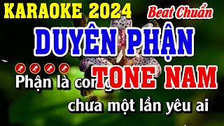 Duyên Phận Karaoke Beat Chuẩn Tone Nam  Đình Long Karaoke [upl. by Fayola]