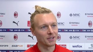 MILANSASSUOLO 10 KJAER LA NOSTRA DIFESA HA LAVORATO BENE SIAMO SODDISFATTI [upl. by Leirbma]