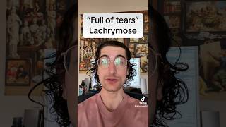 Word of the day  LACHRYMOSE etymology latin languagefacts lachrymose tears words learning [upl. by Capon780]