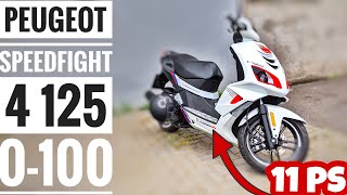 PEUGEOT SPEEDFIGHT 4 125  0100  BESCHLEUNIGUNG  acceleration [upl. by Yoj]