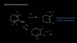 E1элиминирование региоселективность и стереоселективность [upl. by Nivonod]
