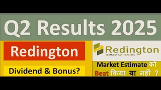 REDINGTON Q2 results 2025  REDINGTON results  REDINGTON Share News  REDINGTON latest news [upl. by Ssenav]