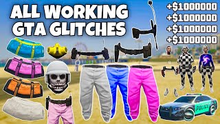 ALL WORKING GTA 5 GLITCHES IN 1 VIDEO BEST GLITCHES IN GTA 5 ONLINE 168 [upl. by Esir702]