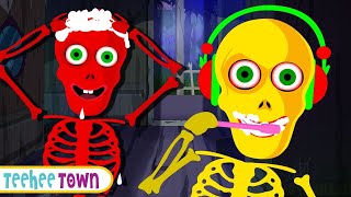 Midnight Magic With Haunted Skeletons  Spooky Scary Skeleton Songs For Kids  Teehee Town [upl. by Yong]