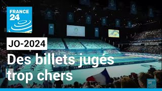 JO2024  des billets jugés trop chers • FRANCE 24 [upl. by Nonnarb]