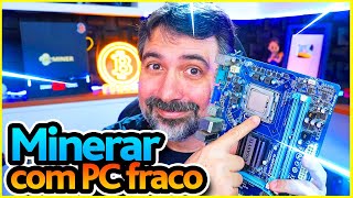 🔥 MINERAR BITCOIN COM PROCESSADOR FRACO  CPU MINING  Minerar com PC antigo CPU MINER SOLO [upl. by Waldack]