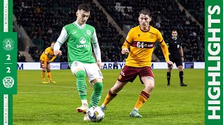 Highlights Hibernian 2 Motherwell 2  cinch Premiership [upl. by Munniks]