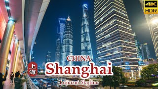 4K CHINA Shanghai Nights Discover the Enchanting Lujiazui Skyline [upl. by Jutta470]