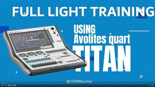 Full Stage Light training SESSION installation and setup using Avolites quartz titan console [upl. by Aciamaj39]