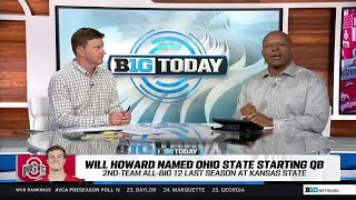 Will Howard Named Ohio State Starting QB  B1G Today [upl. by Ehrman]