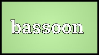 Bassoon Meaning [upl. by Nebra566]