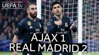 AJAX 12 REAL MADRID UCL HIGHLIGHTS [upl. by Suilenroc]