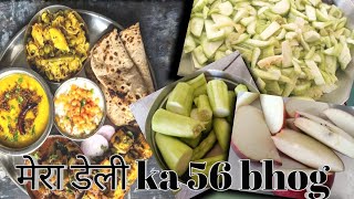 mera daily ka 56 bhog 😁🥰  56 bhog kaise bnaye vlog  vloger food vlogvlog khana kaise bnaye [upl. by Llertnahs]