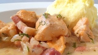 Chunky Salmon with a Dill Sauce CookAlong Video Part 1 [upl. by Maloy]