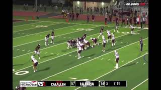 Highlights Football Calallen vs La Feria 10722 [upl. by Obeng208]