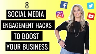 8 Social Media Engagement Hacks Strategies and Tips [upl. by Lerrehs]