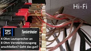 4 Ohm Lautsprecher an 8 Ohm Verstärker anschließen geht das [upl. by Anawyt]