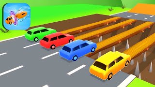 Double Flatbed Trailer Truck vs Speedbumps Train vs Cars BeamngDrive  Flatbed Trailer [upl. by Xad719]