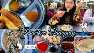 Different types of food at one place roorkee  Chowpaty  street food roorkee [upl. by Neeham]