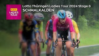 LOTTO Thüringen Ladies Tour ETAPPE 6 RUND UM SCHMALKALDEN [upl. by Ajssatan649]