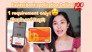 UNION BANK step by step Open an account online Easiest way 💯 [upl. by Yelahc]