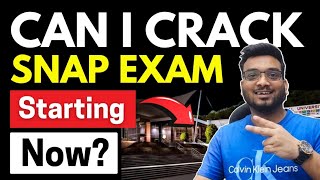 CAN I Crack SNAP Exam Starting NOW 90 Days to SNAP 2024  Important Topics Study Plan Colleges [upl. by Elexa]