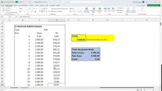 Cálculo de perpetuidade no Excel [upl. by Gatian544]