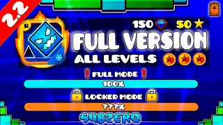 OFFICIAL quotAll Geometry Dash Subzero Levels in FULL VERSIONquot ALL COINS 100 [upl. by Glarum811]