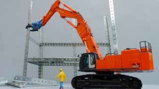 NZG Hitachi ZAXIS 1000K3 Demolition Excavators by Cranes Etc TV [upl. by Aicilaana]