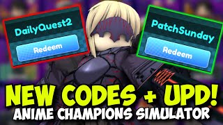 2 NEW CODES  New Update Announced  Anime Champions [upl. by Eihcir]