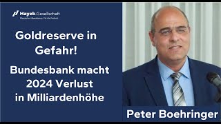 Peter Boehringer Bundesbank macht 2024 Verlust in Milliardenhöhe  Vortrag Hayek Club Hannover [upl. by Cyd]