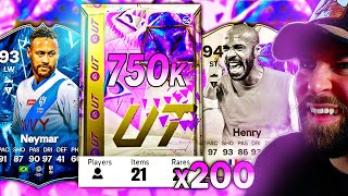 200x 750k ULTIMATE BIRTHDAY ICON PACKS amp 88 WW TOTY amp FC VS PLAYER PICKS [upl. by Nayb787]