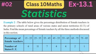 Ex 131 Example 2 Class10  Statistics  Class10 Math  Class10 Ex 131 Example 2  Chapter 13 [upl. by Waxler]