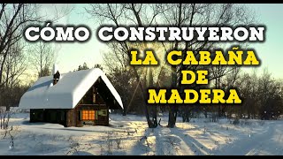 05 CONSTRUYERON esta CABAÑA ISBA con MADERA de CASTAÑO NEVANDO en INVIERNO  Al Son de mi Furgón [upl. by Rubma572]