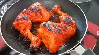 Chicken Tandoori On Gas Stove  Chicken Tandoori without Oven  Chicken Tandoori Recipe in Hindi [upl. by Litha]