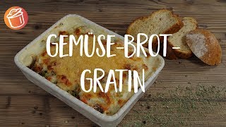 GemüseBrotGratin No Food Waste Rezept Chochdoch mit Silas [upl. by Eneluqcaj]