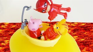 Il PAVIMENTO è LAVA 🔥  Peppa Pig fa la quotThe Floor is Lava Challengequot Storia per bambini [upl. by Amliv]