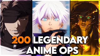 200 Legendary Anime Openings [upl. by Brill]