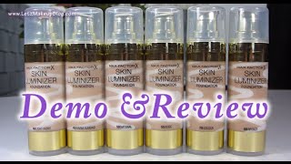 Max Factor Skin Luminizer Foundation Review amp Demo [upl. by Gnet]