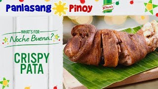 Super Crispy Pata Recipe with Yummy Sawsawan  Panlasang Pinoy [upl. by Limoli967]