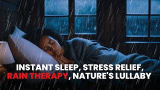 Heavy Rain on Tin Roof and Windows with Thunder Sounds  99 Sleep Relaxation Study Meditation [upl. by Otrebor]