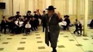 Chatzatzka Rebbe Dancing Mitzva Tantz at New Square Wedding [upl. by Akinwahs]