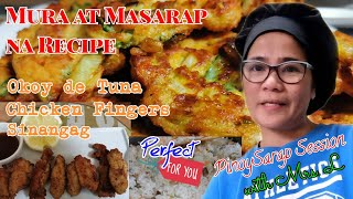 Mura at Masarap na Recipe ni Mrs L Okoy de Tuna Chicken Fingers at Sinangag  PinoySarap Session 3 [upl. by Grace]