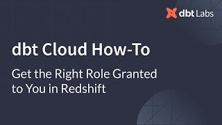 Get the right role granted to you in Redshift [upl. by Tedmund]