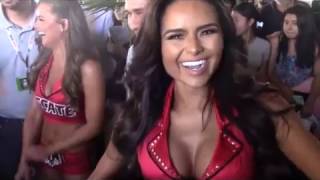 Tecate Girl Janira Kremets describes CaneloChavez Jr atmosphere Mexican pride [upl. by Canotas112]