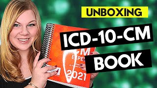 MEDICAL CODING ICD10CM CODING BOOK UNBOXING  Review of the 2021 AAPC edition diagnosis manual [upl. by Nimesay]