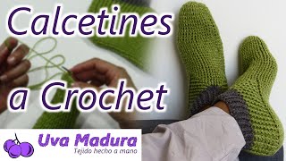 🧦CALCETINES Medias para HOMBRE Tejidas a CROCHET Tutorial paso a paso ¡el regalo perfecto [upl. by Spada]