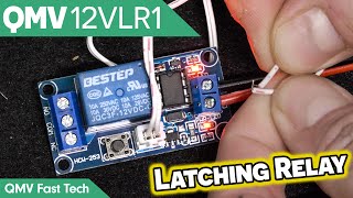 QMV 12VLR1 Latching Relay  OnBoard Switch and Switch Leads [upl. by Lenod]